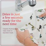 Short-Sleeved Waterproof Bibs for Baby Boys, Girls, and Toddlers 2-4 Years - Food Catcher Pocket - Recycled Polyester - Adorable Animal Print - Easy to Clean - Feeding Smock Apron - Image 3